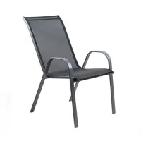 Stuhl mit Metallgestell